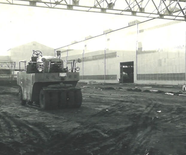 建設中の千葉工場